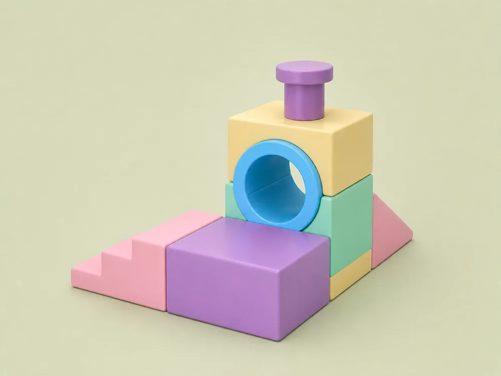 Pastel soft play crawl tunnel